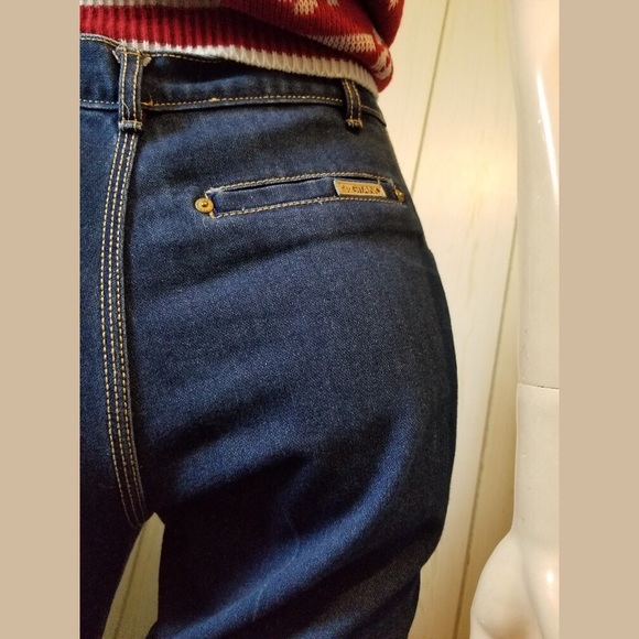 💋Vintage 80s PS GITANO High Waisted Blue Jeans wOw! - Picture 7 of 8